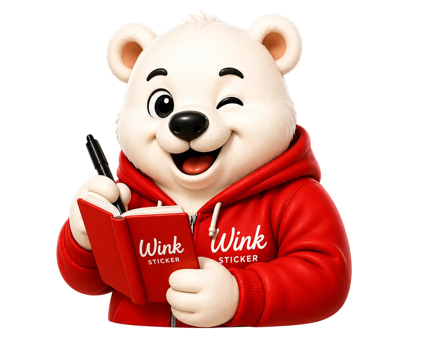 Wink Bear — ผู้ช่วยเรื่องสติกเกอร์